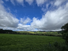 Die schöne Landschaft auf 1.000 m Höhe.